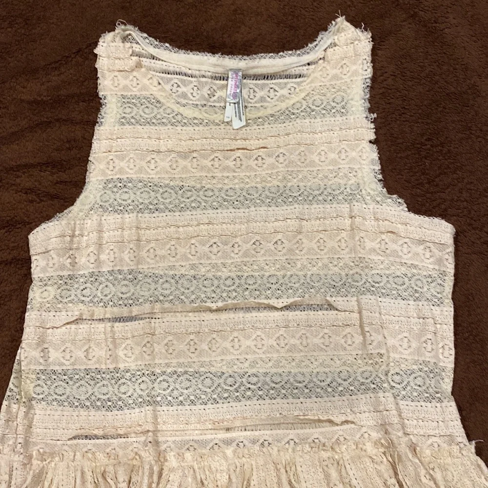 Intimately Free People Cream-colored Lace Tank - Picture 4 of 7